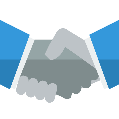 Illustration of a handshake representing a successful property referral